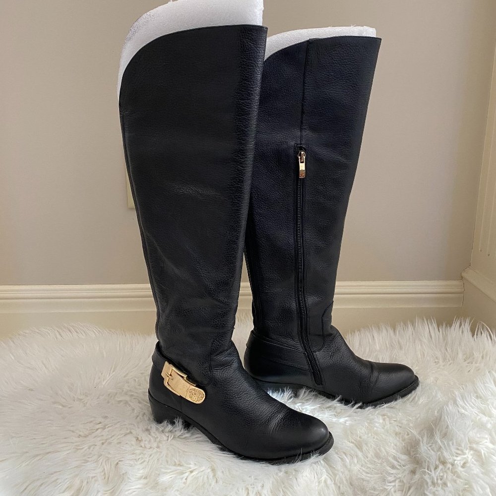 Vince Camuto Bedina Leather Riding Boots Size 8.5